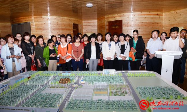 启动仪式后，与会领导和参会人员参观渭南葡萄产业园智慧农业控制中心。